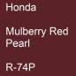 Preview: Honda, Mulberry Red Pearl, R-74P.